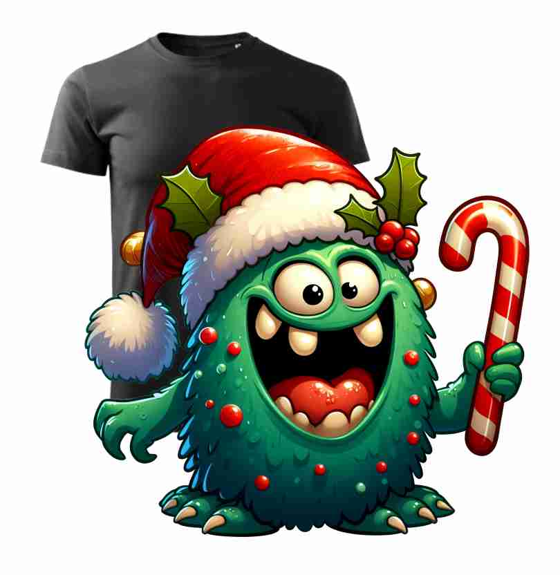 Vianočné pánske tričko MONSTER